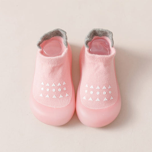Comfort Sock Shoe - Pink Polkadot